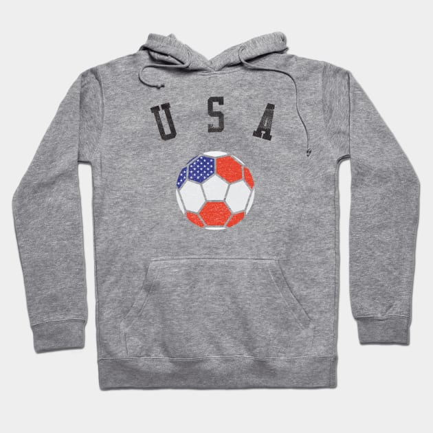 USA Soccer Team Heritage Flag Hoodie by ryanjaycruz